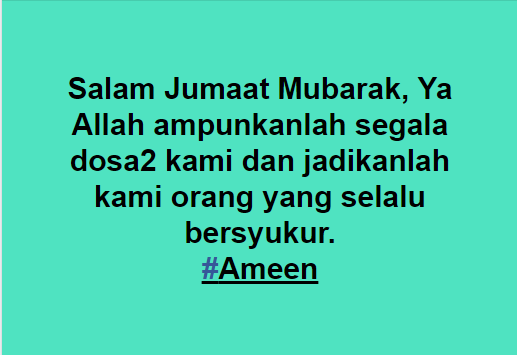 Ya Allah ampunkanlah segala dosa2 kami dan jadikanlah kami orang yang selalu bersyukur.